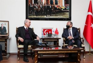 AK PARTİ GENEL BAŞKAN VEKİLİ KURTULMUŞ VALİ SONEL’İ ZİYARET ETTİ