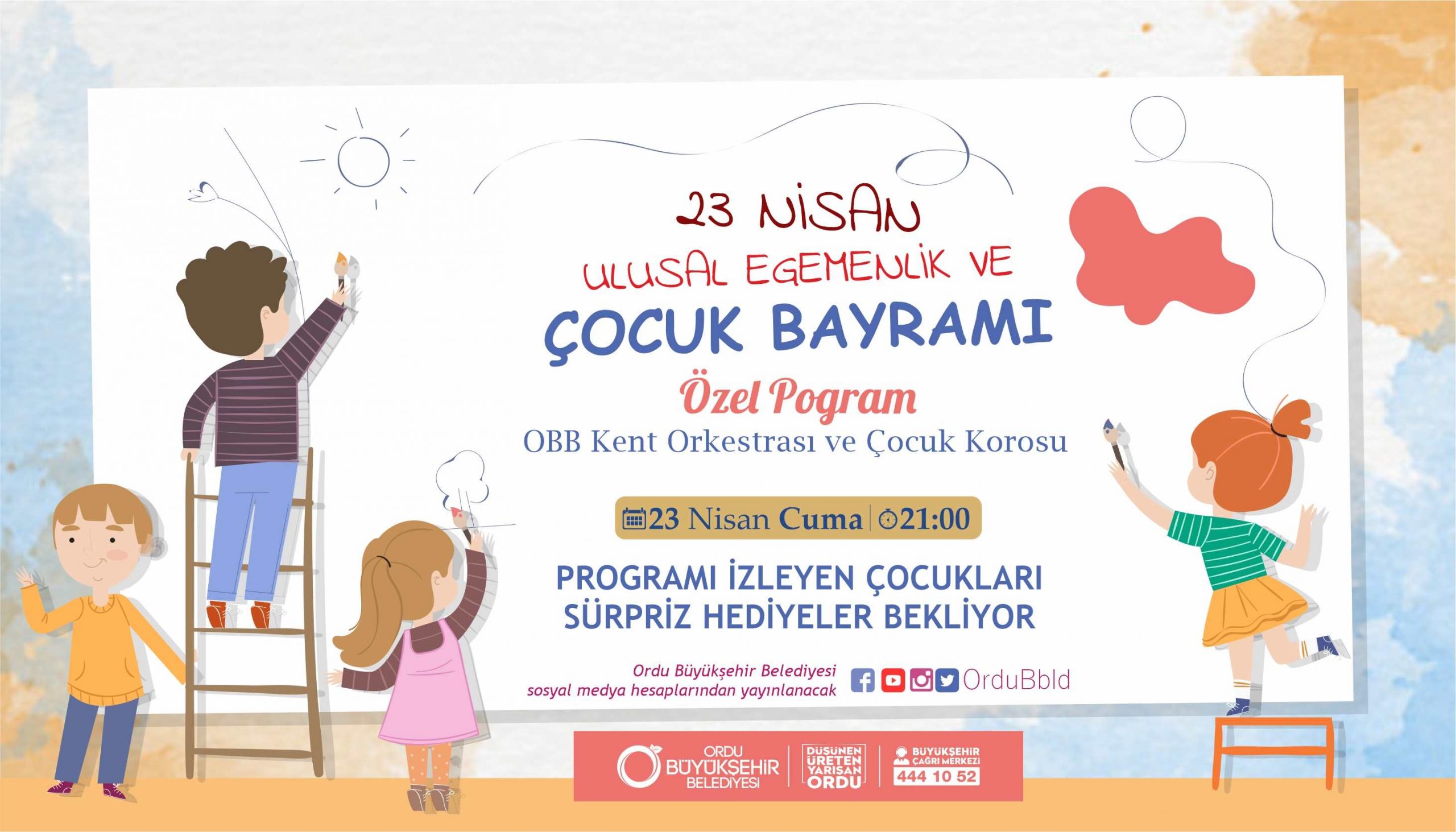 23 NİSAN’DA BÜYÜKŞEHİR’DEN ÇOCUKLARA