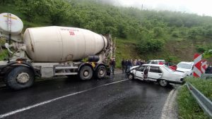 ÇAYBAŞI KARAYOLUNDA TRAFİK KAZASI