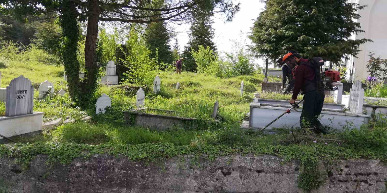 MEZARLIKLARDA BAYRAM HAZIRLIĞI Ordu