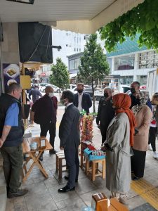 MHP’DEN  20 TEMMUZ CADDESİNDEKİ ESNAFLARA ZİYARET