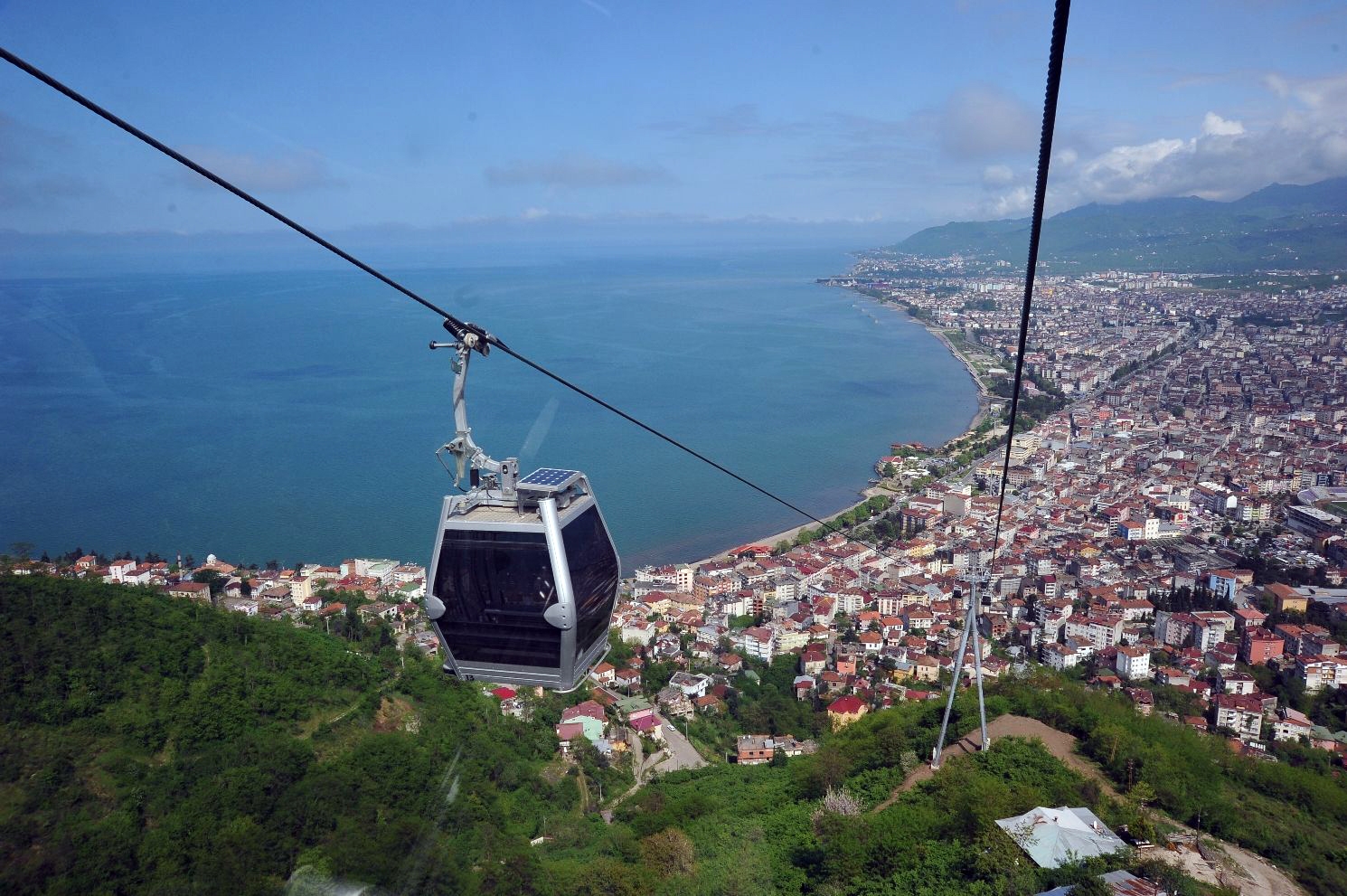 TELEFERİK HİZMET VERMEYE BAŞLADI