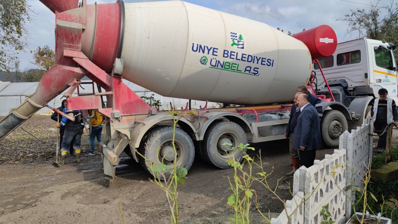 KONKASÖR ŞANTİYESİ, BETON YOL