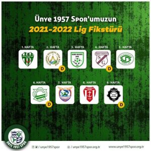 ÜNYE 1957 SPOR’UN LİĞ FİSKTÜRÜ