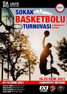 SOKAK BASKETBOLU CUMHURİYET KUPASI BAŞLIYOR Ünye Belediyesi tarafından 29 Ekim