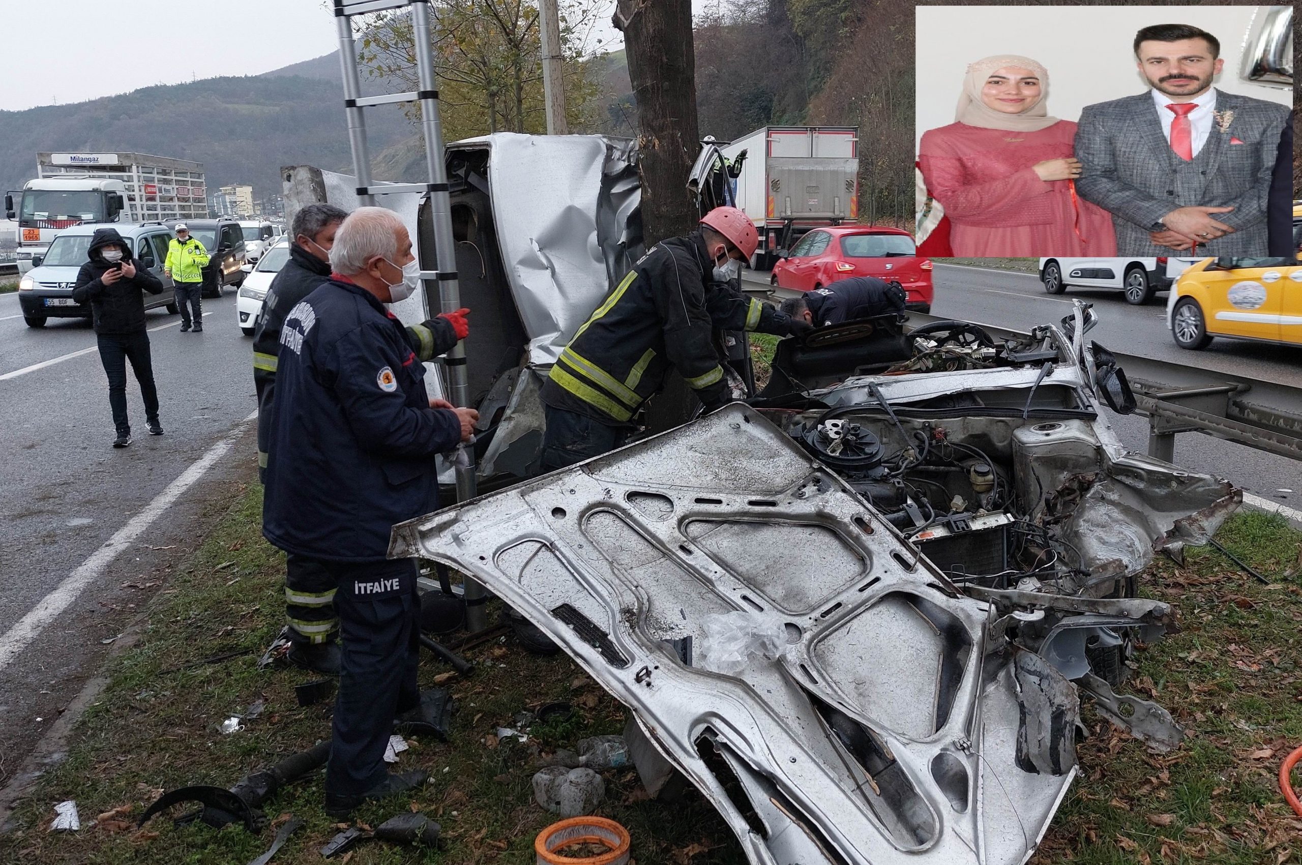 Samsun’da bir otomobilin çarpması