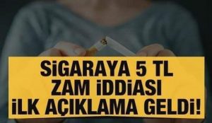 SİGARAYA  5 TL ZAM SOSYAL MEDYADA