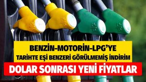 MOTORİN VE BENZİNDE İNDİRİM