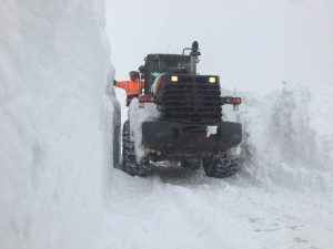 ORDU’DA KAR KALINLIĞI YENİDEN 2 METREYE ULAŞTI