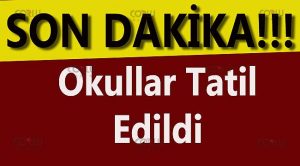 OKULLAR BUZLANMA NEDENİ İLE TATİL