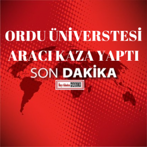 ORDU ÜNİVERSİTESİ ARACI KAZA YAPTI