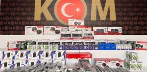 KAÇAK ELEKTRONİK EŞYA YAKALANDI