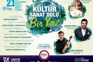 ÜNYE’DE KÜLTÜR, SANAT ve EĞLENCE DOLU BİR YAZ BAŞLIYOR