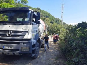 BÜYÜKŞEHİR, KORGAN’I BETON YOLLARLA BULUŞTURUYOR