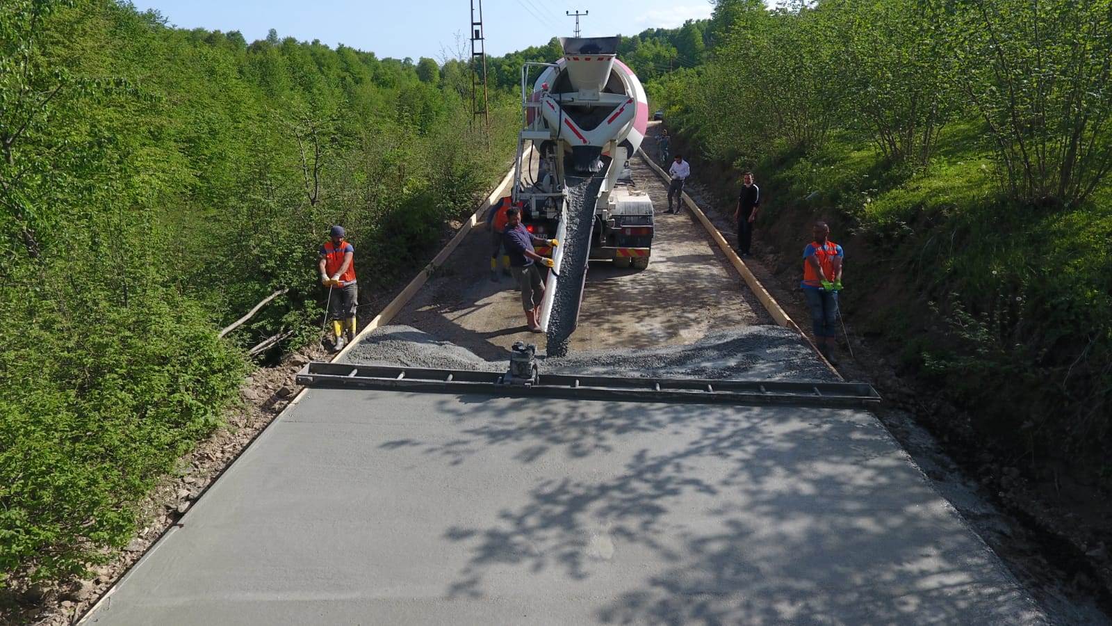 ORDU’DA 330 KM BETON