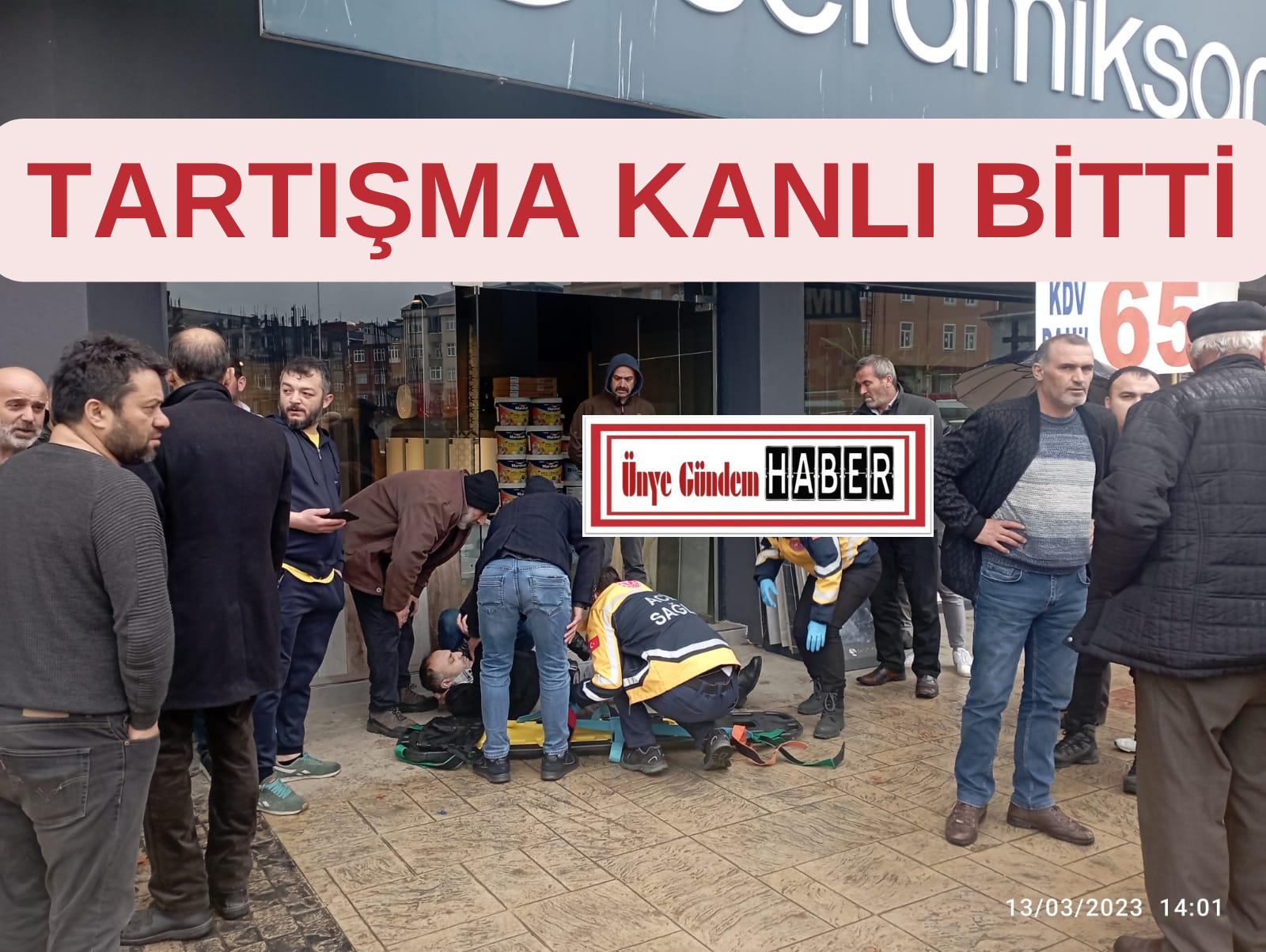 Ünye’de tartışma kanlı bitti.