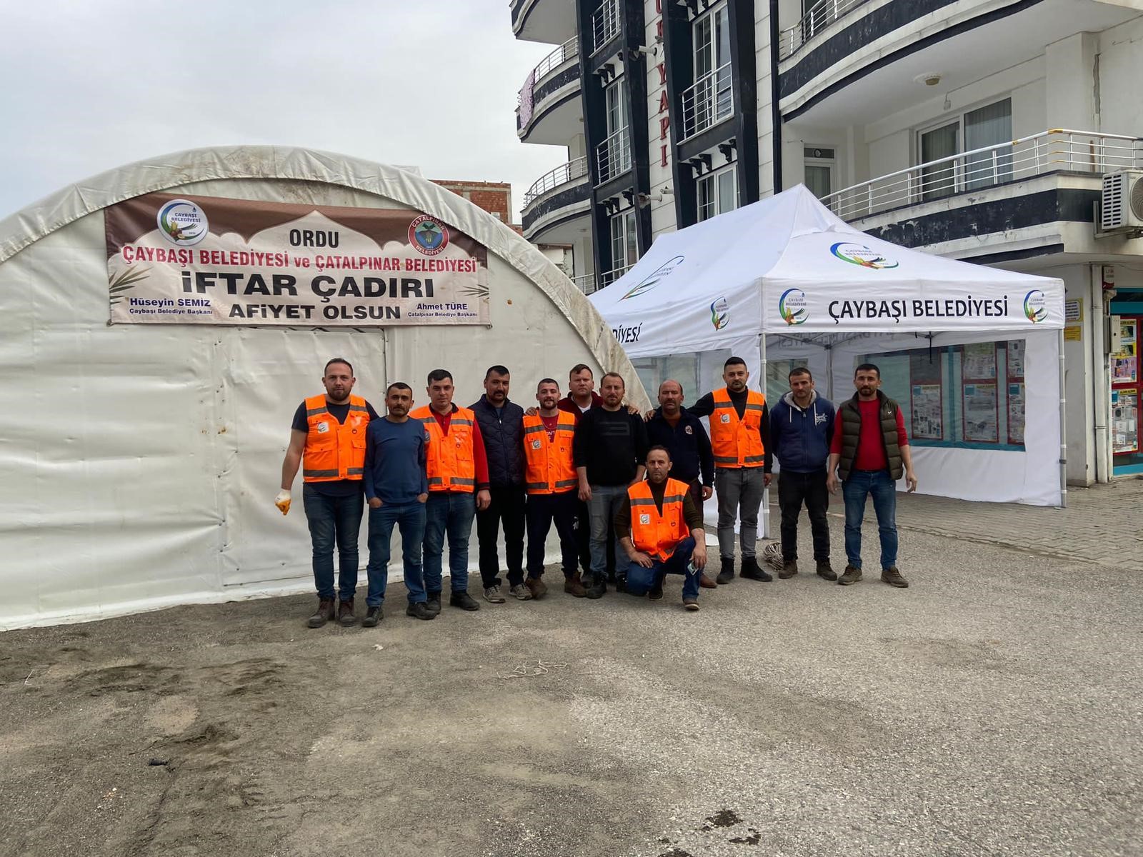 Çaybaşı Belediyesi’nden deprem bölgesinde