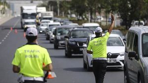 67 araç trafikten men edildi