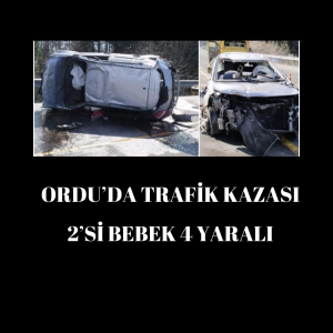 ORDU’DA TRAFİK KAZASI