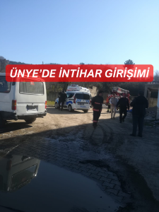 ÜNYE’DE İNTİHAR GİRİŞİMİ