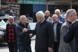 ENVER YILMAZ ALTINORDU’DA ESNAFLARLA BULUŞTU