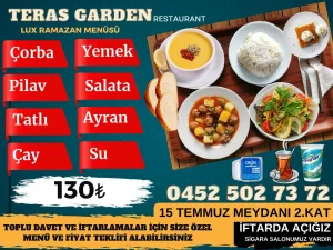 İFTARDA ÇOK PARA HARCAMAYA GEREK YOK,130 LİRAYA DOYUN