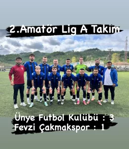 ÜNYE FUTBOL KULÜBÜ BİR GÜNDE ÜÇ GALİBİYET ELDE ETTİ