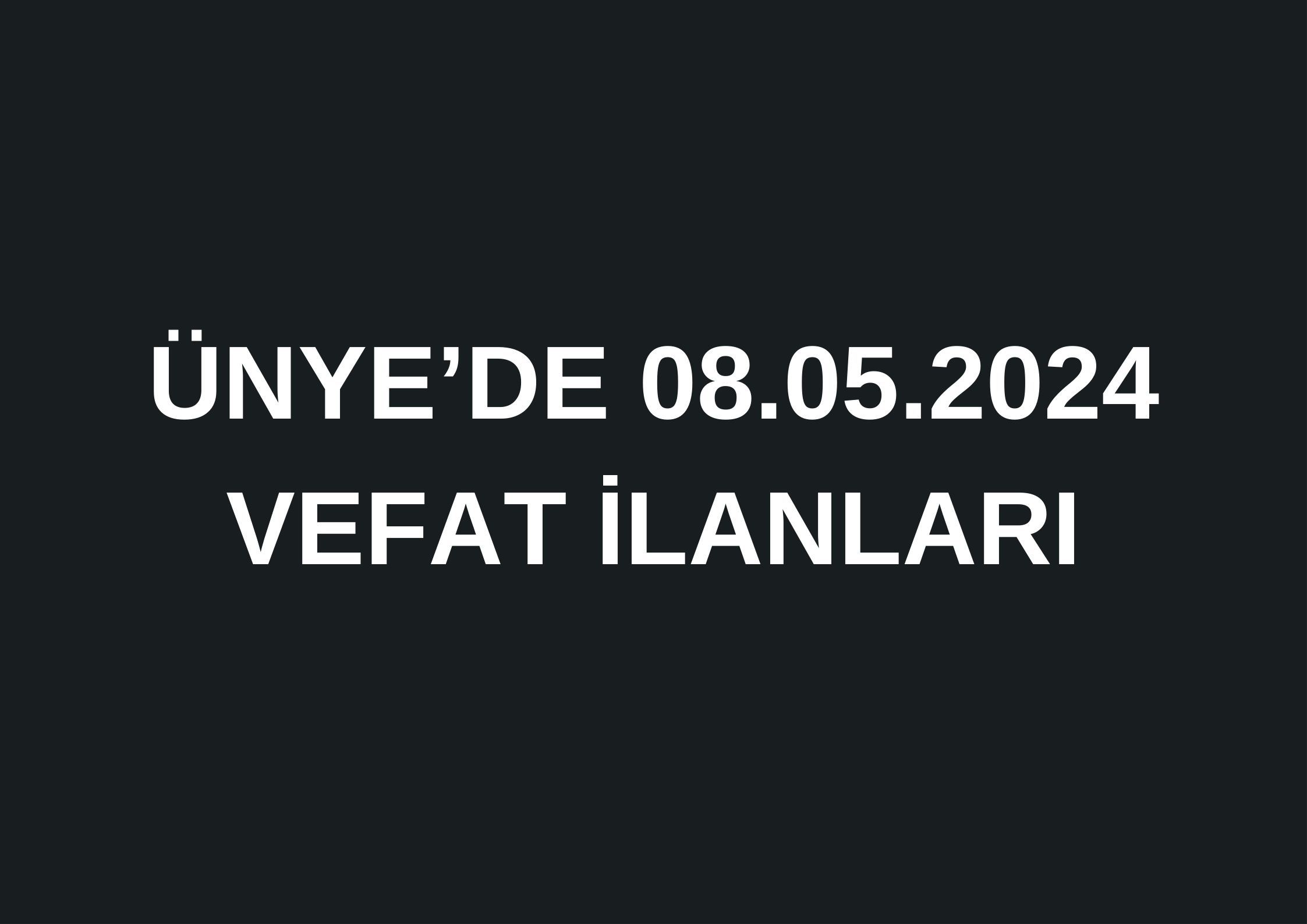 MEHMET KALAYCI VEFAT ETTİ