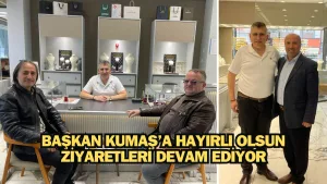 ÜNYE KUYUMCULAR DERNEĞİ BAŞKANI NURİ KUMAŞ’A STK’LARDAN HAYIRLI OLSUN ZİYARETİ