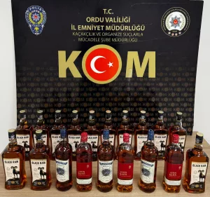 19 litre kaçak içki ele geçirildi