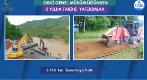 OSKİ GENEL MÜDÜRLÜĞÜNDEN 5 YILDA TARİHİ YATIRIMLAR