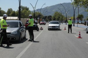 31 araç trafikten men edildi