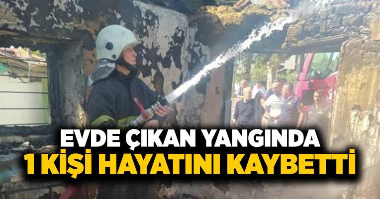 Yalnız yaşadığı evde çıkan yangında öldü